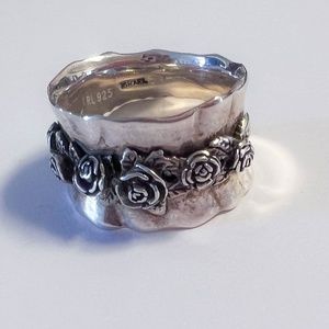 Orp Paz wide band Rose Sterling silver Ring